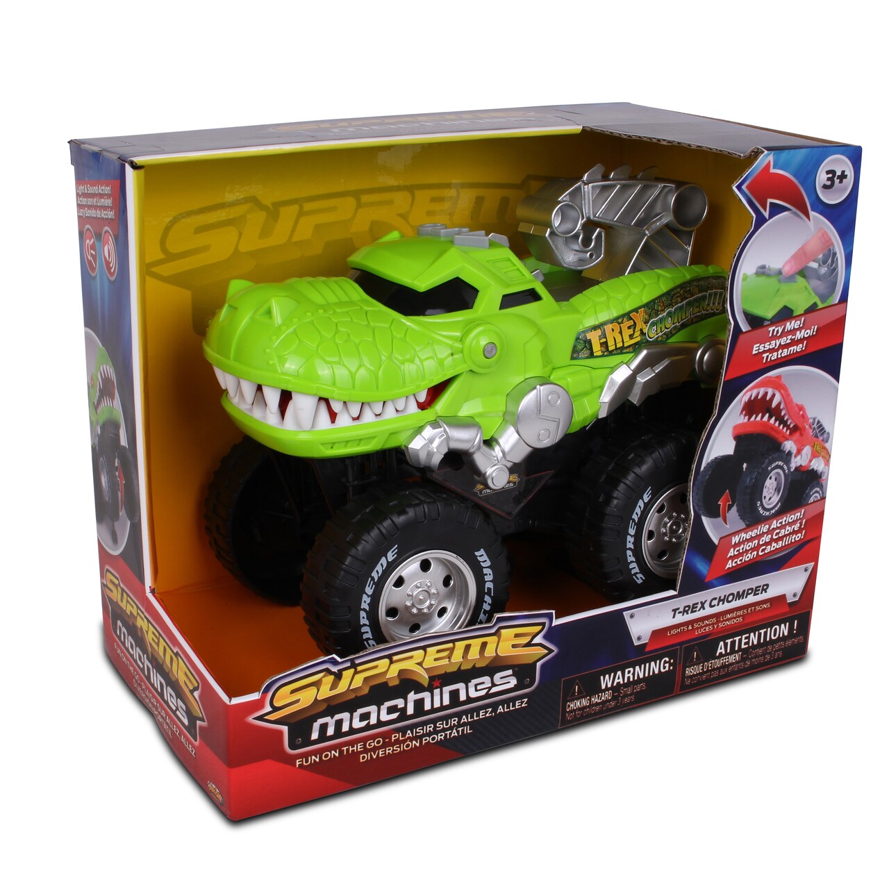NKOK Supreme Machines T-Rex Chomper - Colors May Vary (Green OR Orange)